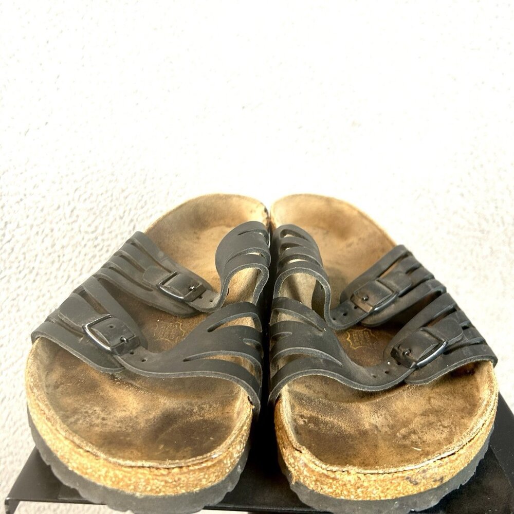 Birkenstock‎ Granada Black Leather Sandals Size 42 US Women 11 Slides